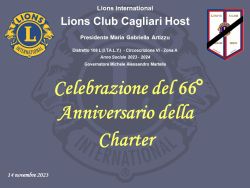 Il Lions Club Cagliari Host ha celebrato l'anniversario della Charter